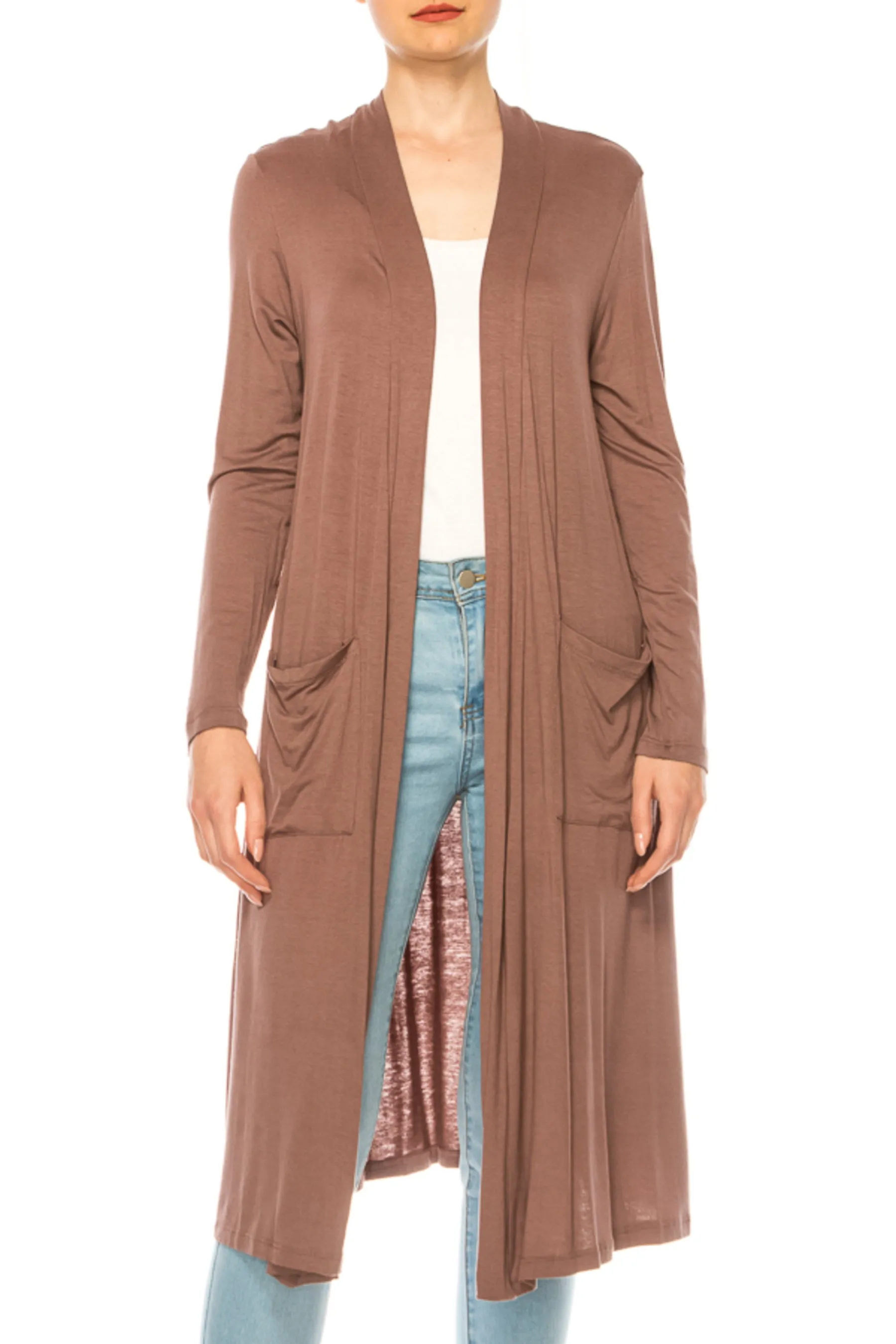 Women's Comfortable Relaxed Fit Long Cardigan - Perfect for Everyday Wear