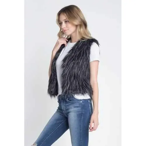 Women's Faux Fur Sleeveless Vest