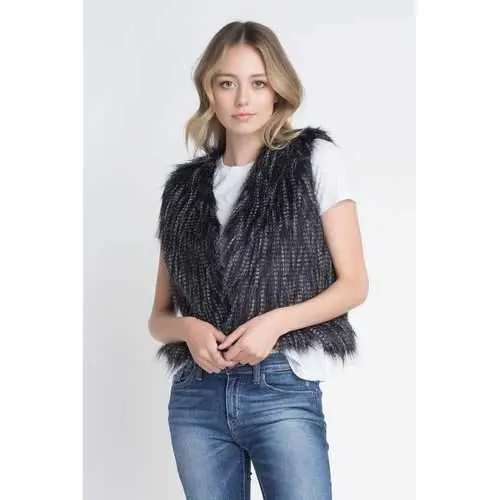 Women's Faux Fur Sleeveless Vest