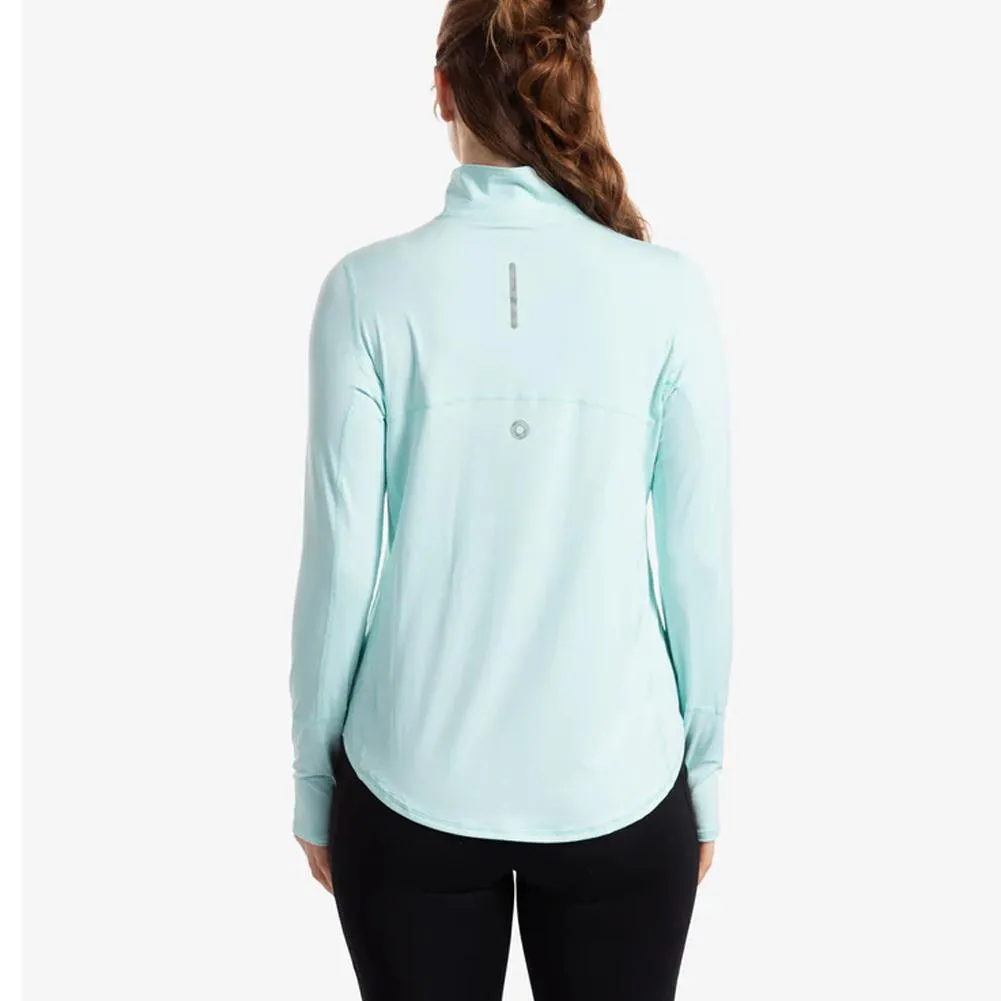 Women`s Relaxed Mock Zip Tennis Top