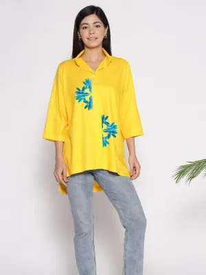 Yellow Rayon ShirtTop - Blomstra